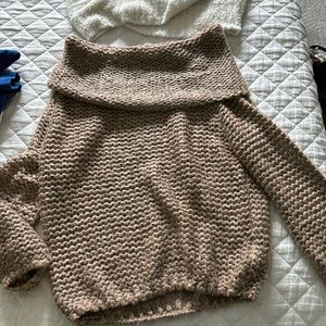 Off the shoulder sweater